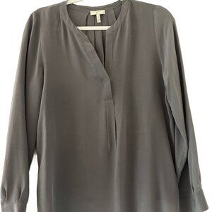 Joie Gray Silk Blouse | Lightweight & Elegant